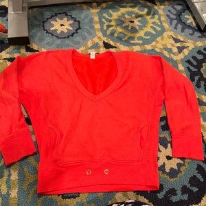 Red sweatshirt